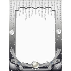 灰色砖石装饰的边框