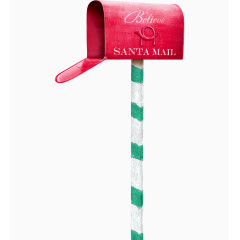 红色邮筒装饰素材