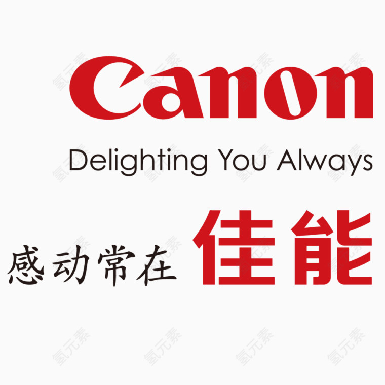 canon佳能标志矢量图