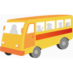 矢量卡通客车