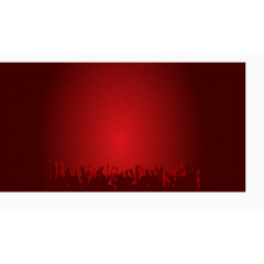 红色渐变晚会欢呼