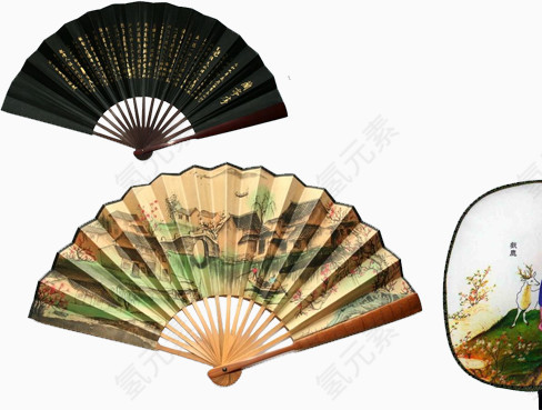 传统古典扇子折扇