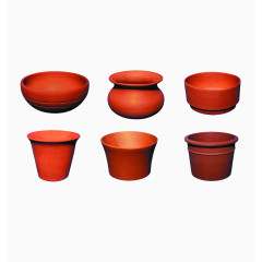 圆形陶瓷花盆集