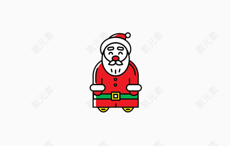 可爱圣诞老人图标