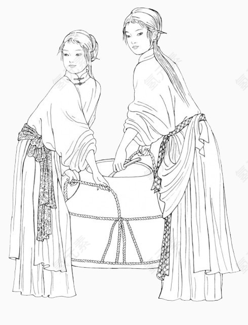 素描人物