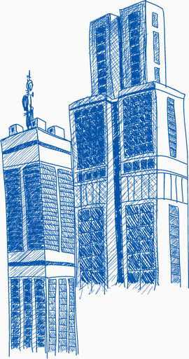 抽象高楼建筑图案