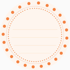 圆形边框矢量表格框素材