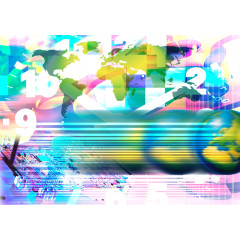 科技未来清新唯美背景图