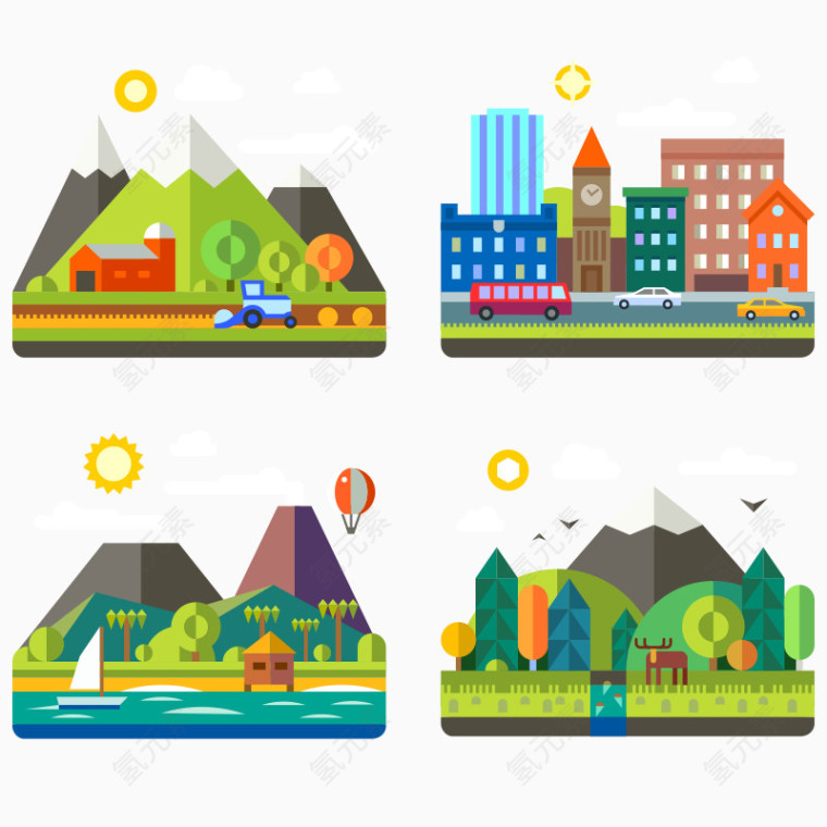 房子 扁平化建筑