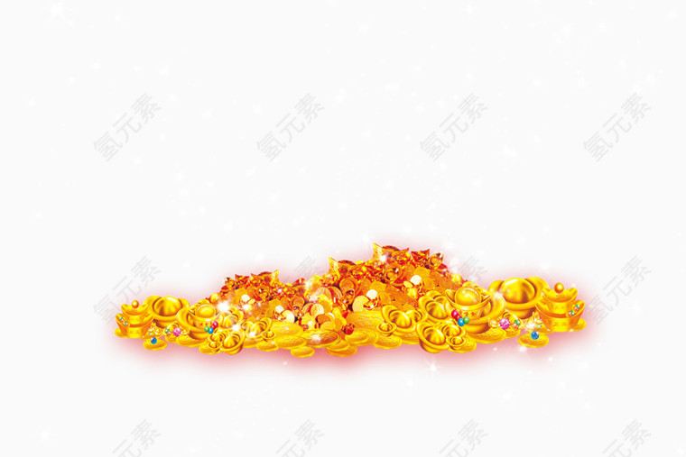 金闪闪的金银珠宝