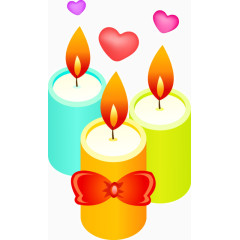 蜡烛矢量图素材