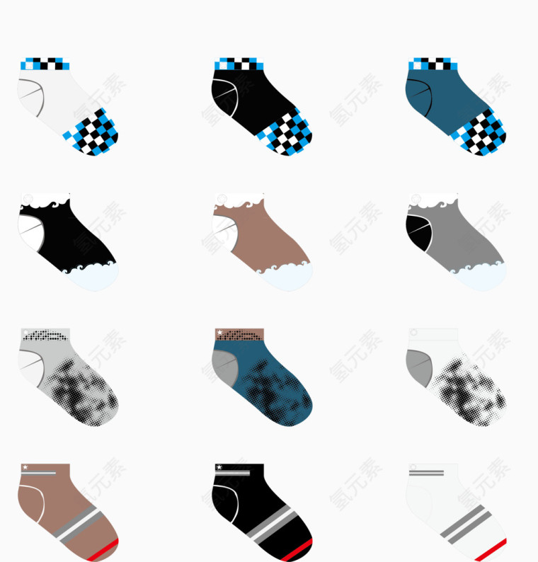 袜子矢量图