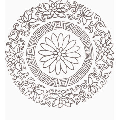 菊花图案