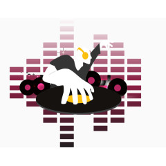 矢量潮流动感DJ