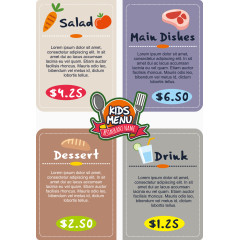 健康饮食菜谱矢量