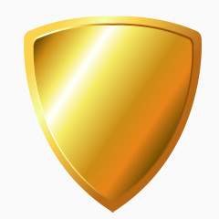 金色质感渐变盾牌图案