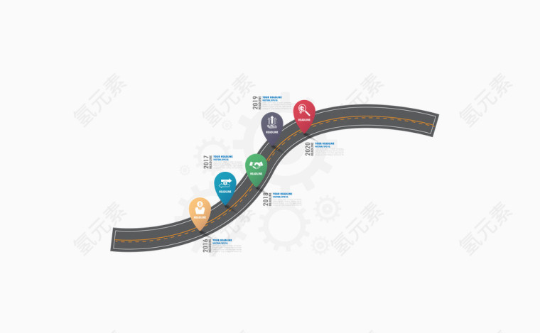 矢量道路时间轴