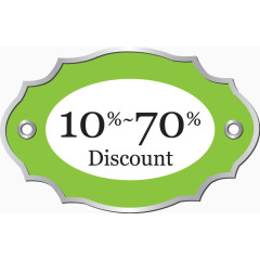 绿色潮流标签吊卡设计素材