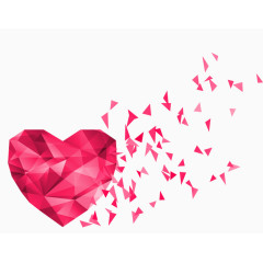 唯美立体心漂浮彩纸