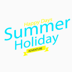 暑假英文字母素材