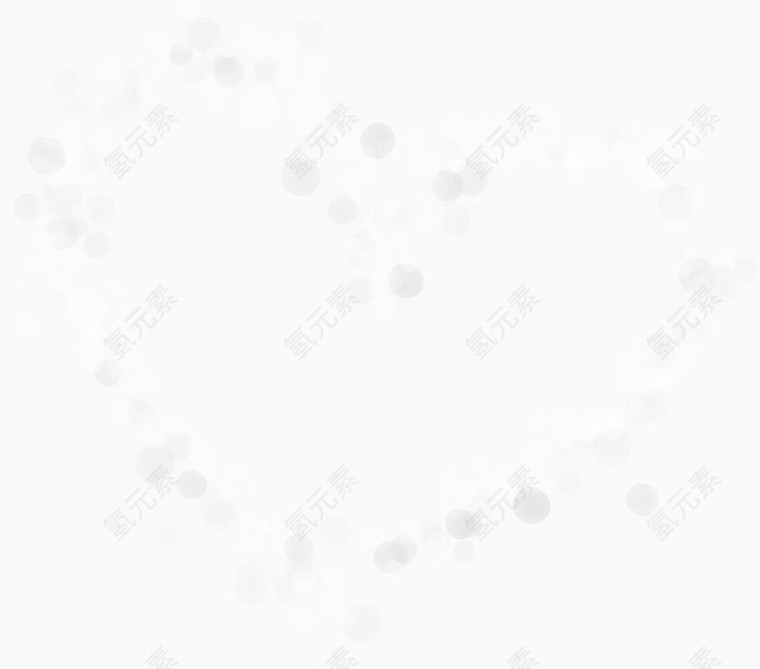 白色光芒爱心