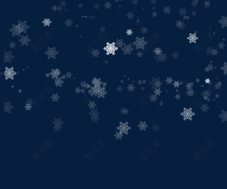 天空中的雪花