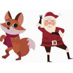 矢量手绘圣诞老人