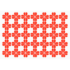 复古红色花朵底纹