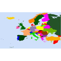 地球简略颜色分布