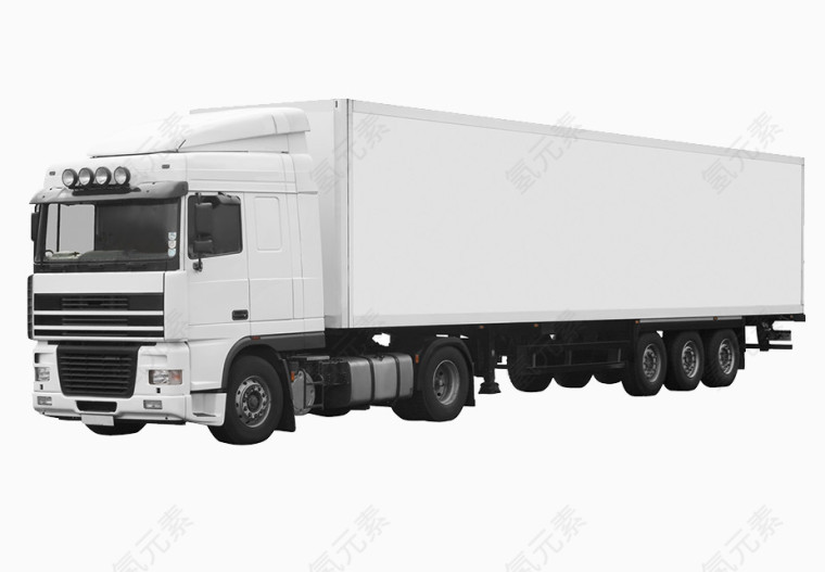 白色大货车