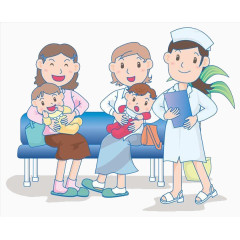 妈妈给宝宝看医生