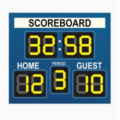 蓝色足球记分牌