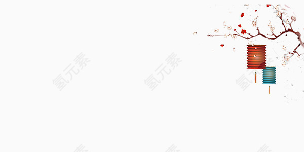 古典梅花灯笼装饰