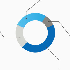 矢量PPT设计圆环形创意数据图表