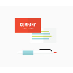 矢量名片自动笔