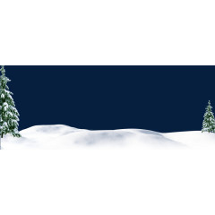 圣诞海报雪地装饰