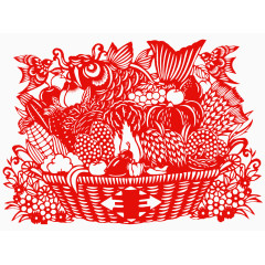 丰收剪纸