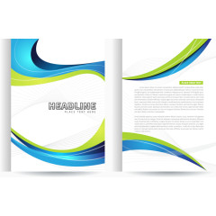 矢量宣传单页正反面