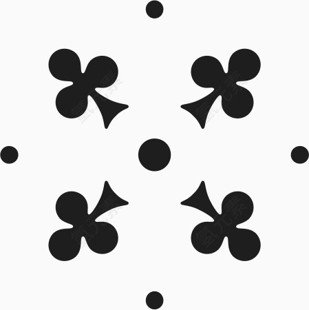 角花底纹花型对称平面图形