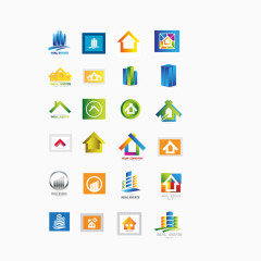 地产公司logo设计矢量图