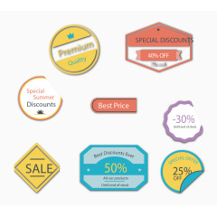 矢量手绘标签合集