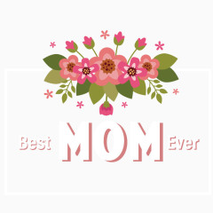 矢量艺术粉色婚礼请柬图案