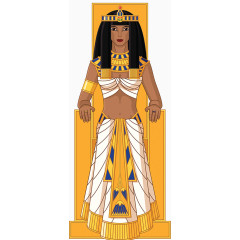 手绘古埃及帝皇图片