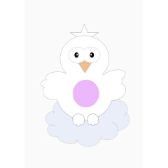 小鸡形状的绘画