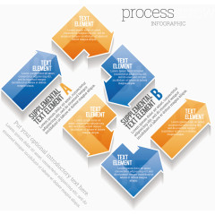 矢量箭头流程图