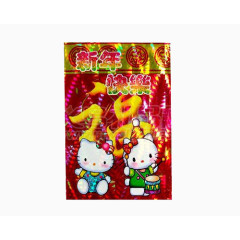 新年快乐卡通小猫祝福红包