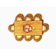 平面户型图餐厅餐桌椅