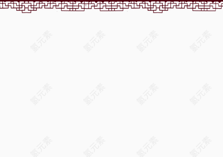 中国风建筑条装饰素材psd