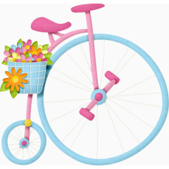 手绘自行车