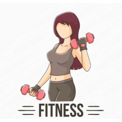 女人的举重提升的背景素描